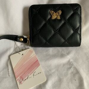 New Black Quilted Wallet
